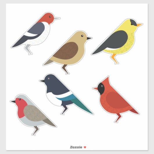vogels sticker (Vel)