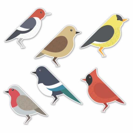 vogels sticker (Voorkant)