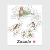  vogels sticker (Vel)