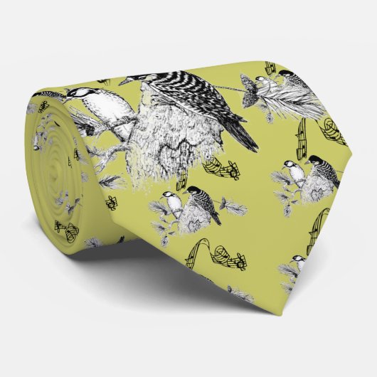  vogels stropdas (Opgerold)