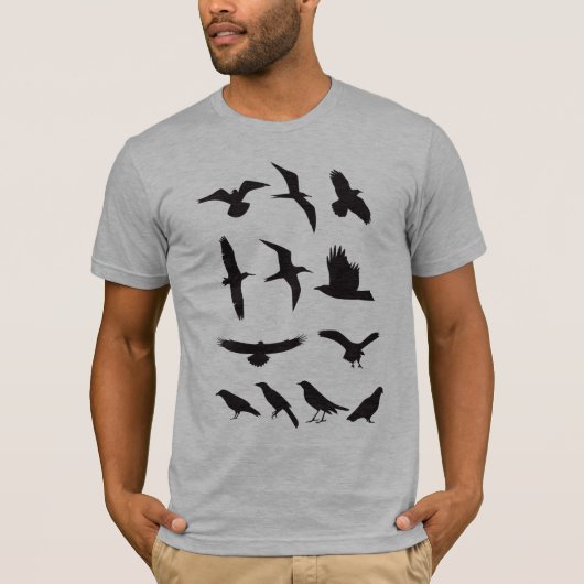 vogels t-shirt (Voorkant)