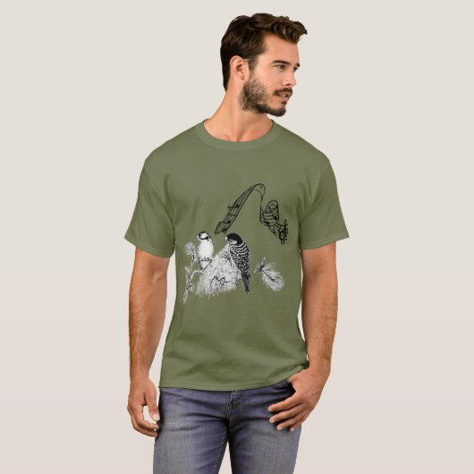  vogels t-shirt (Voorkant volledig)