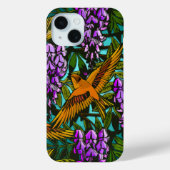 Vogels te midden van de Wisteria - monogram Case-Mate iPhone Case (Achterkant)