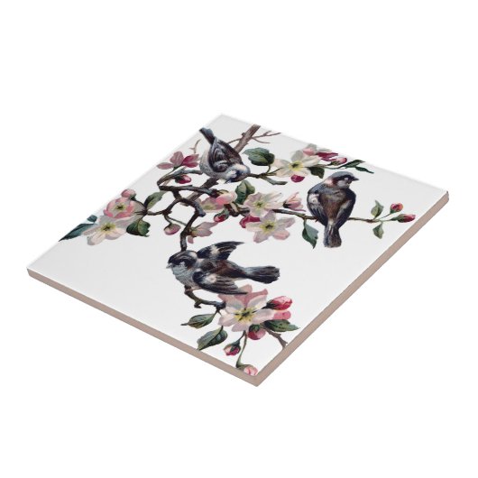  vogels tegeltje (Zijkant)