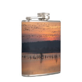 Vogels tegen zonsopgang heupfles (Rechts)