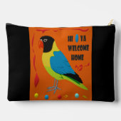 VOGELS THEMA PAPEGAAI ART AFBEELDING KLEUREN GEMEN ETUI (Achterkant)