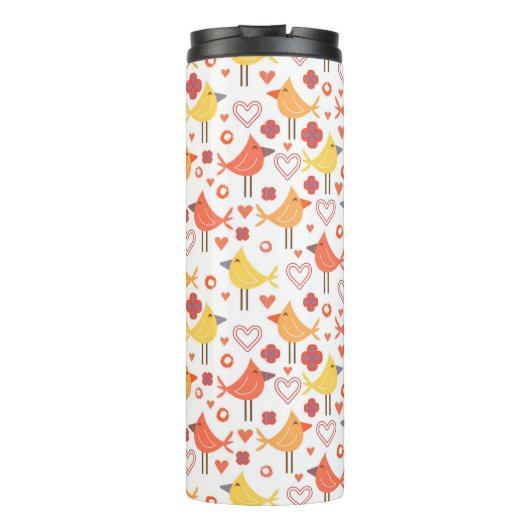 vogels thermosbeker (Achterkant)