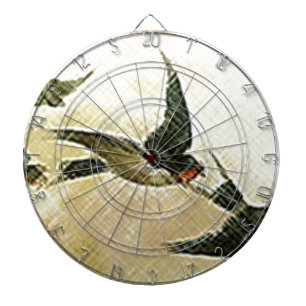 Vogels tijdens de vlucht dartbord