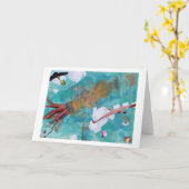 Vogels tijdens de vlucht kaart (Gele Bloem)