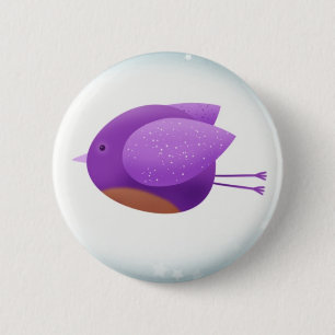 Vogels tijdens de vlucht - knoopbadge ronde button 5,7 cm