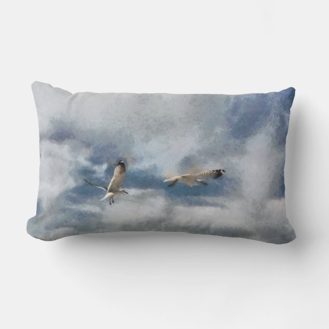 Vogels tijdens de vlucht kussen (Voorkant)
