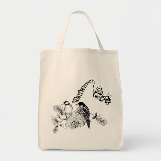  vogels tote bag (Voorkant)