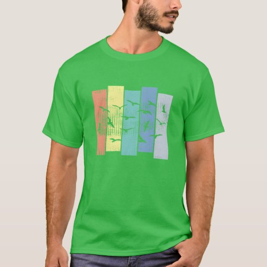 Vogels Trekvogels grappig T-shirt (Voorkant)