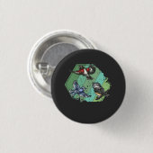 Vogels Tuin Vogels Retro Ronde Button 3,2 Cm (Voorkant /achterkant)
