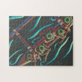 Vogels Uitzicht van Hawaiian Canoe Legpuzzel (Horizontaal)