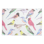 vogels van Amerika- gezelschapsdieren en mozaïeken Kussensloop (Achterkant)