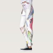 vogels van Amerika- gezelschapsdieren en mozaïeken Leggings (Links)