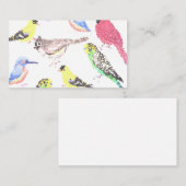vogels van Amerika- gezelschapsdieren en mozaïeken Visitekaartje (Voorkant / Achterkant)