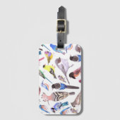 vogels van Amerika- huisdieren en wilde vogels Bagagelabel (Voorkant (verticaal))