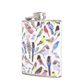 vogels van Amerika- huisdieren en wilde vogels Heupfles (Links)