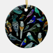 vogels van Amerika- huisdieren en wilde vogels Keramisch Ornament (Voorkant)