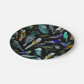 vogels van Amerika- huisdieren en wilde vogels Papieren Bordje (Gekanteld)