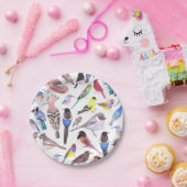 vogels van Amerika- huisdieren en wilde vogels Papieren Bordje (Feest)