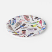 vogels van Amerika- huisdieren en wilde vogels Papieren Bordje (Gekanteld)