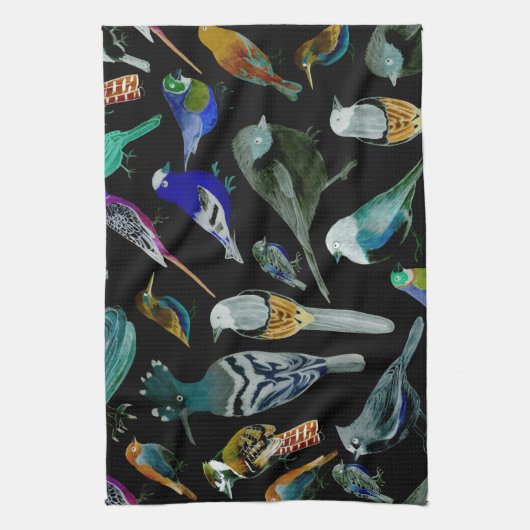 vogels van Amerika- huisdieren en wilde vogels Theedoek (Verticaal)