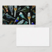 vogels van Amerika- huisdieren en wilde vogels Visitekaartje (Voorkant / Achterkant)