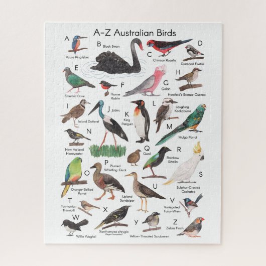 Vogels van Australië Legpuzzel (Verticaal)