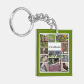 Vogels van Boston Photo Collage Sleutelhanger (Voorkant Links)