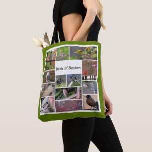 Vogels van Boston Photo Collage Tote Bag