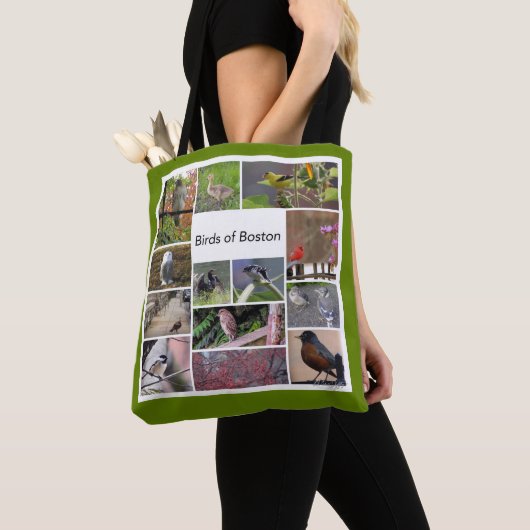 Vogels van Boston Photo Collage Tote Bag (Dichtbij)