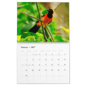 Vogels van Colombia Kalender (Feb 2027)