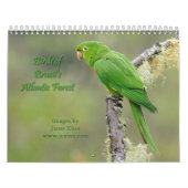 Vogels van de Atlantische boskalender van Brazilië Kalender (Hoes)