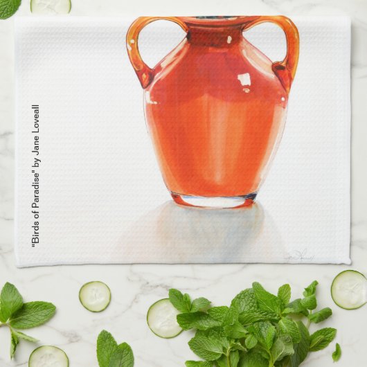 Vogels van de Paradise Kitchen Towel Theedoek (Gevouwen)