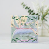 VOGELS VAN DE PARADISE-STROOMGROENTE OPENEN INVITE KAART (Staand voorkant)