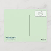 Vogels van de winter briefkaart (Achterkant)