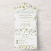 Vogels van de zomer all in one uitnodiging (Binnen)