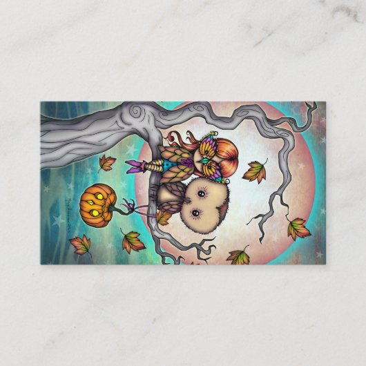 Vogels van dezelfde veer Cute Halloween-kunst Visitekaartje (Voorkant)
