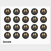 Vogels van dezelfde veer nerden samen Grappige Gee Ronde Sticker (Vel)