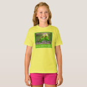 Vogels van dezelfde Veer vliegen Samen Budgie T-shirt (Voorkant volledig)