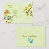 Vogels van een boom visitekaartje (Voorkant / Achterkant)