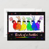 Vogels van een doezelaar briefkaart (Voorkant / Achterkant)