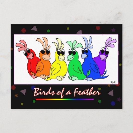 Vogels van een doezelaar briefkaart (Voorkant)