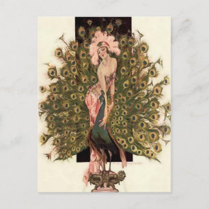 "Vogels van een doezelaar" van FX Leyendecker Briefkaart