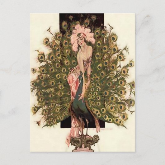 "Vogels van een doezelaar" van FX Leyendecker Briefkaart (Voorkant)