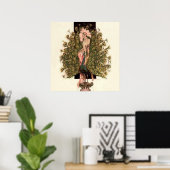 "Vogels van een doezelaar" van FX Leyendecker Poster (Thuiskantoor)