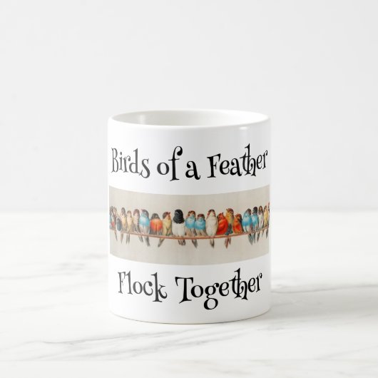 Vogels van een Feather Coffee Mok (Center)